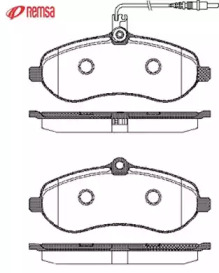 Комплект тормозных колодок METZGER 1292.01